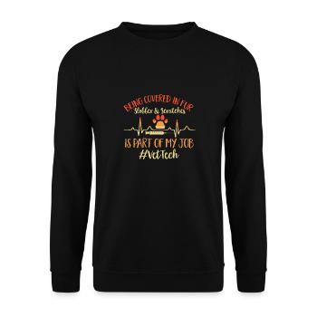 Vet Tech Veterinary Veterinary Technician - Unisex Sweatshirt - black - Front - Alina (178cm) & Michal (187cm)