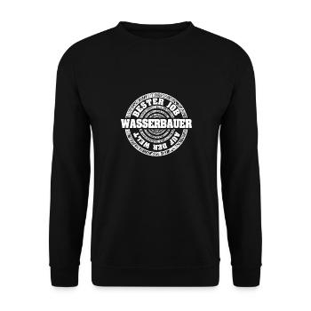 Job Hydraulic Engineer - Unisex Sweatshirt - black - Front - Alina (178cm) & Michal (187cm)