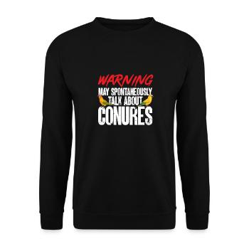 Parakeet, Parrot, Parakeet, Bird - Unisex Sweatshirt - black - Front - Alina (178cm) & Michal (187cm)