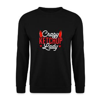 Ketchup Tomato ketchup - Unisex Sweatshirt - black - Front - Alina (178cm) & Michal (187cm)