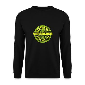 Job Vergolder - Unisex Pullover - Schwarz - Vorne - Alina (178cm) & Michal (187cm)