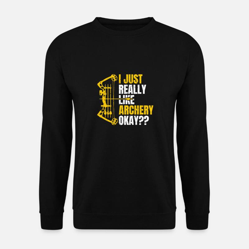Bogenschießen Bogenschütze - Unisex Pullover - Schwarz