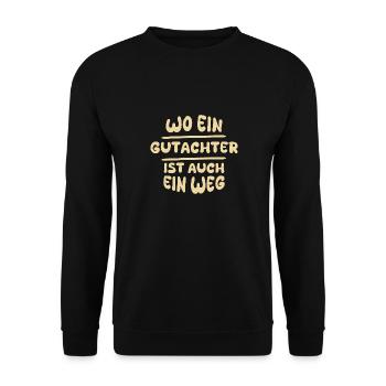 Expert Expert - Unisex Sweatshirt - black - Front - Alina (178cm) & Michal (187cm)