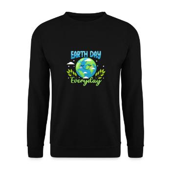 Earthday Party Umgebung Jubiläum Dekoration - Unisex Pullover - Schwarz - Vorne - Alina (178cm) & Michal (187cm)