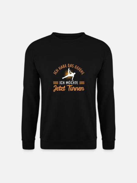 Turnen Mädchen Gymnastik Turnanzug Turnerin - Unisex Pullover - Schwarz