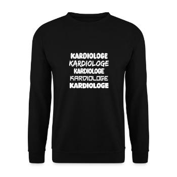 Cardiologue - Sweat-shirt Unisexe - noir - Devant - Alina (178cm) & Michal (187cm)