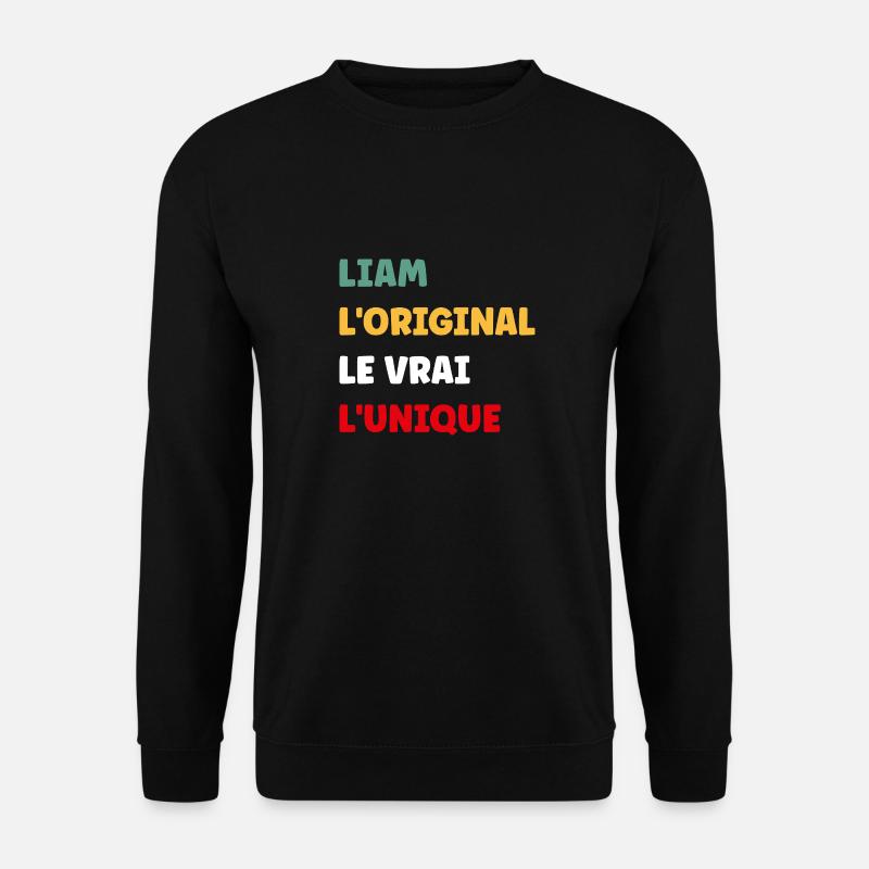 Liam - Sweat-shirt Unisexe - noir