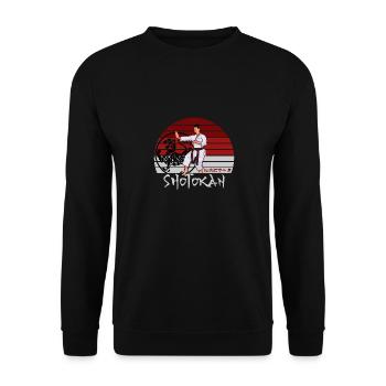 Shotokan Sunrise - Unisex Pullover - Schwarz - Vorne - Alina (178cm) & Michal (187cm)