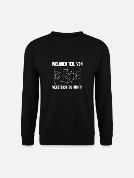 Taktik Fussball Fußballtrainer Coach Sprüche - Unisex Pullover - Schwarz