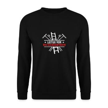 Gärtner Leiter Rechenzentrum EDV IT - Unisex Pullover - Schwarz - Vorne - Alina (178cm) & Michal (187cm)