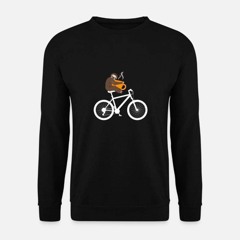 Funny Bicycle Sloth - Unisex Sweatshirt - black