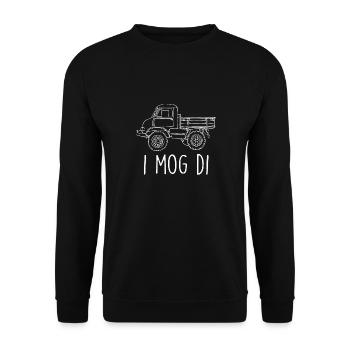 Unimog Laster I Mog Di Truck Truck Men Women - Unisex Pullover - Schwarz - Vorne - Alina (178cm) & Michal (187cm)