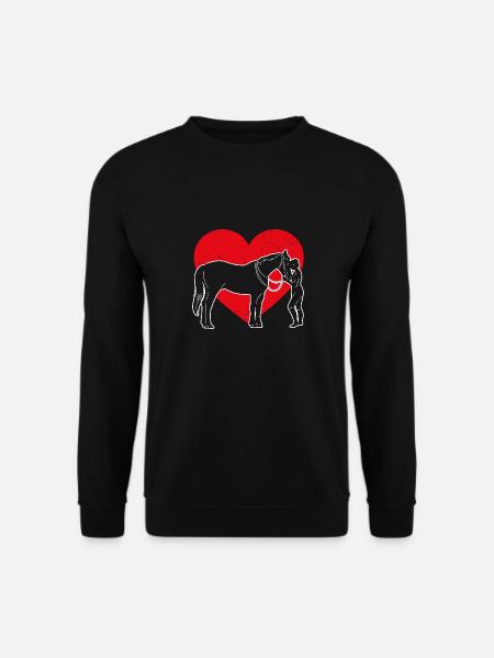Reiterin Pferd Reiten Reiterin Geschenkidee - Unisex Pullover - Schwarz