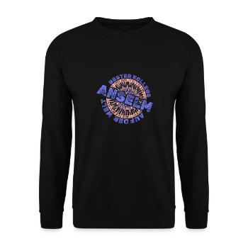 Kollege Anselm - Unisex Pullover - Schwarz - Vorne - Alina (178cm) & Michal (187cm)