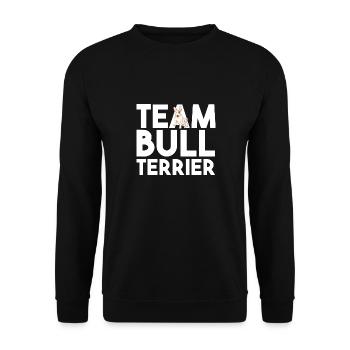 Chien Bull Terrier - Sweat-shirt Unisexe - noir - Devant - Alina (178cm) & Michal (187cm)