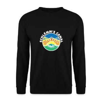 Schlemm’s Canal Glaucoma Citation drôle d’optométriste - Sweat-shirt Unisexe - noir - Devant - Alina (178cm) & Michal (187cm)