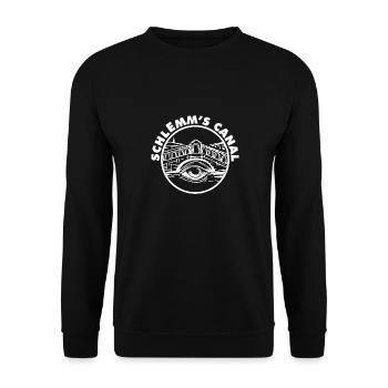 Funny Eyeball Pun Optometrist Quote Schlemm's - Unisex Sweatshirt - black - Front - Alina (178cm) & Michal (187cm)