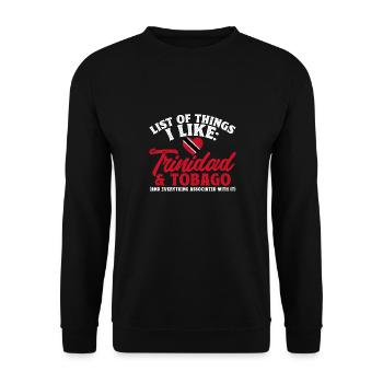 Drapeau de Trinité-et-Tobago - Sweat-shirt Unisexe - noir - Devant - Alina (178cm) & Michal (187cm)