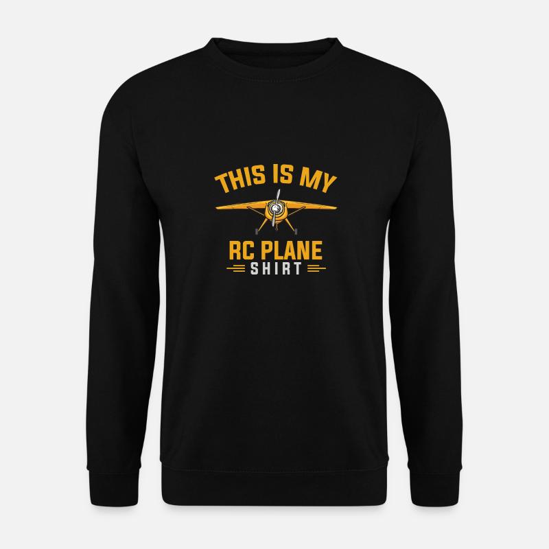 Ferngesteuertes Flugzeug Modellflugzeug - Unisex Pullover - Schwarz