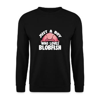 Blob fish - Unisex Sweatshirt - black - Front - Alina (178cm) & Michal (187cm)