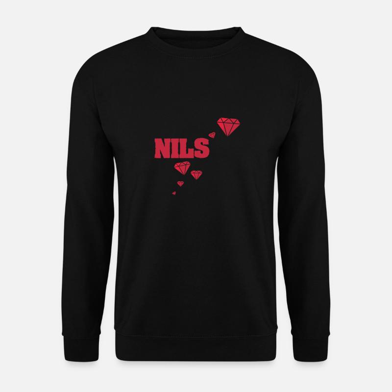 Vorname Nils - Unisex Pullover - Schwarz
