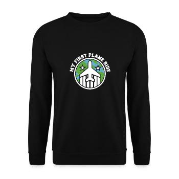 Mon premier voyage de vacances en avion en solo - Sweat-shirt Unisexe - noir - Devant - Alina (178cm) & Michal (187cm)