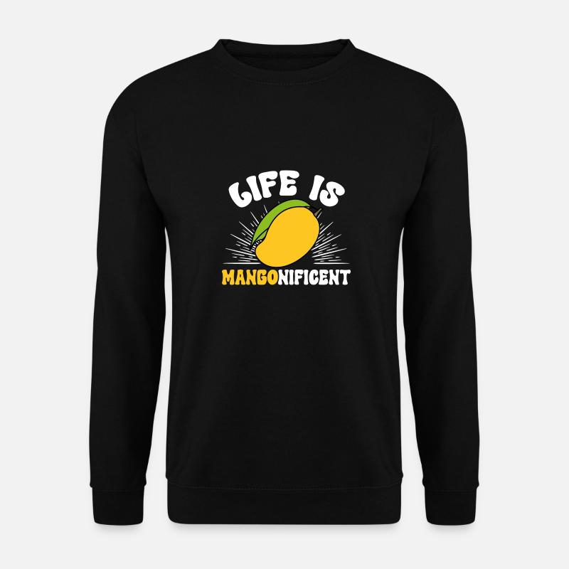 Mango Frucht Mango - Unisex Pullover - Schwarz