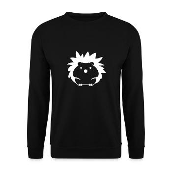 Igel - Unisex Pullover - Schwarz - Vorne - Alina (178cm) & Michal (187cm)