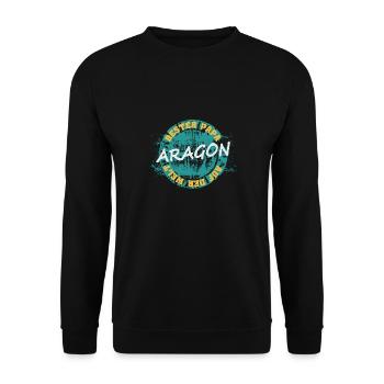 Aragon als Vatertag - Unisex Pullover - Schwarz - Vorne - Alina (178cm) & Michal (187cm)