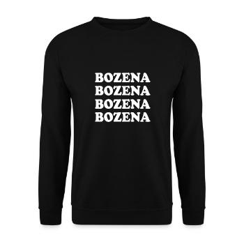 Bozena comme nom - Sweat-shirt Unisexe - noir - Devant - Alina (178cm) & Michal (187cm)