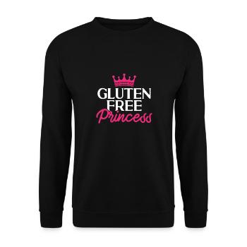 Sans gluten Intolérance au gluten - Sweat-shirt Unisexe - noir - Devant - Alina (178cm) & Michal (187cm)