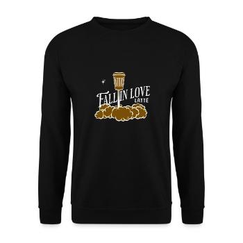 Coffee Latte Lover Caffeine Brewing Tea Espresso - Unisex Pullover - Schwarz - Vorne - Alina (178cm) & Michal (187cm)