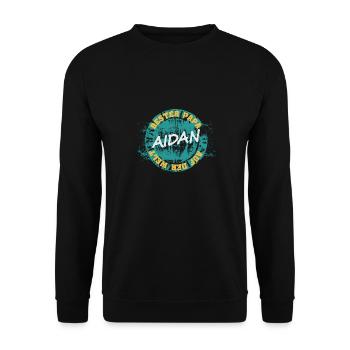 Aidan as Father's Day - Unisex Sweatshirt - black - Front - Alina (178cm) & Michal (187cm)