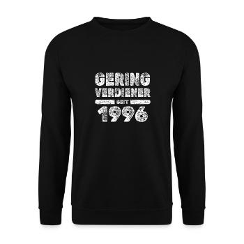 1996 - Unisex Sweatshirt - black - Front - Alina (178cm) & Michal (187cm)