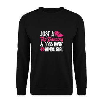 Tap Dance Teacher Tap Dancer Tap Dance - Unisex Sweatshirt - black - Front - Alina (178cm) & Michal (187cm)