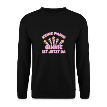 Nom de femme Ginnie - Sweat-shirt Unisexe - noir - Devant - Alina (178cm) & Michal (187cm)