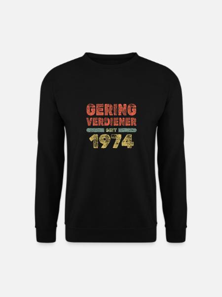Born in 1974 - Unisex Sweatshirt - black