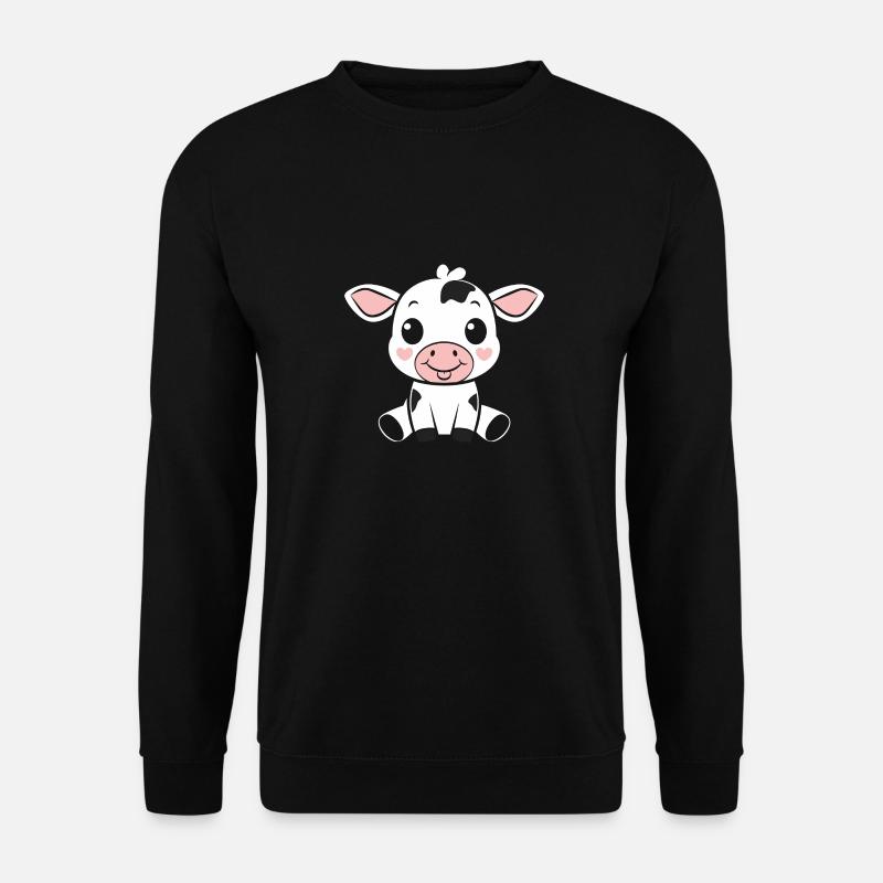 Kuh - Unisex Pullover - Schwarz