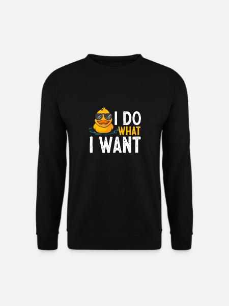 Quietscheentchen Quietscheente Gummiente - Unisex Pullover - Schwarz