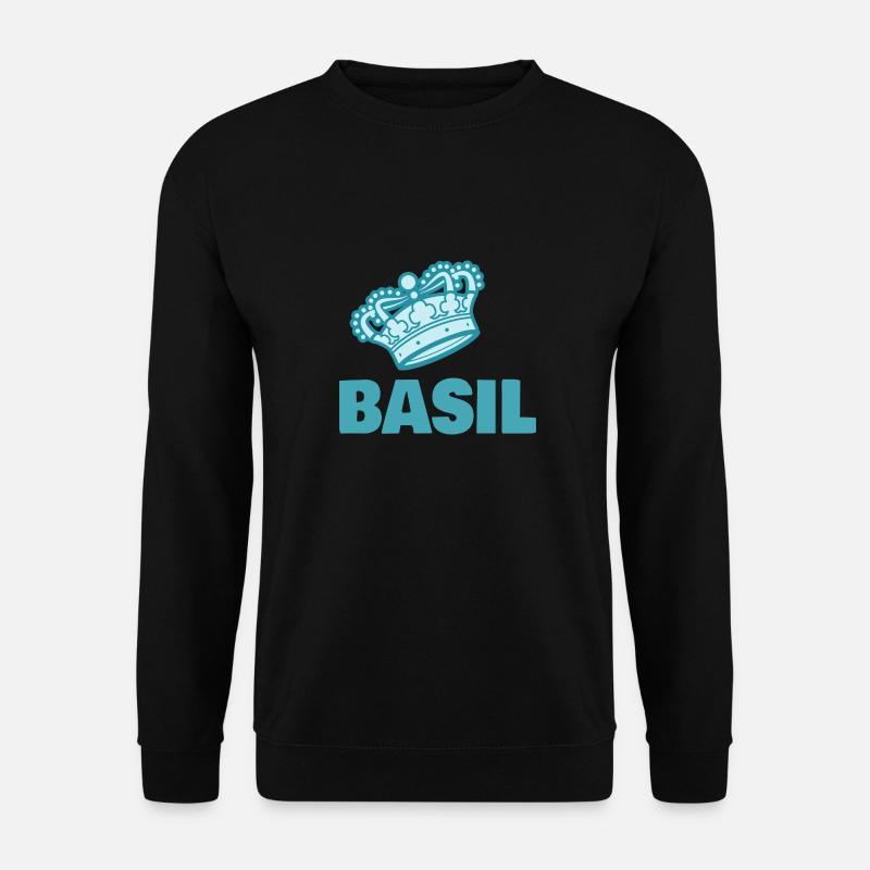 First name Basil - Unisex Sweatshirt - black