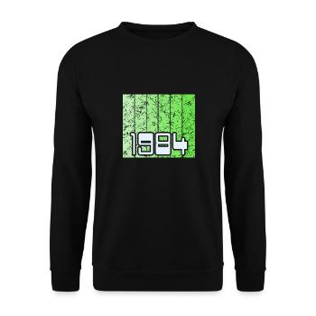 1984 - Sweat-shirt Unisexe - noir - Devant - Alina (178cm) & Michal (187cm)