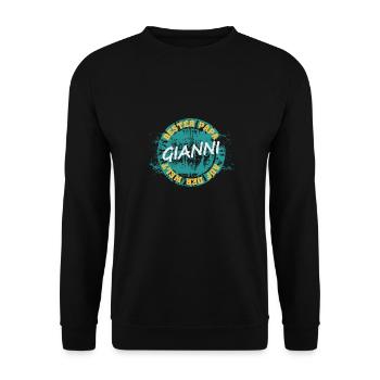 Fête des pères Gianni - Sweat-shirt Unisexe - noir - Devant - Alina (178cm) & Michal (187cm)