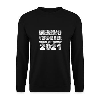 Award 2021 - Unisex Sweatshirt - black - Front - Alina (178cm) & Michal (187cm)