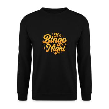 Joueur de bingo interrogez-moi sur la conception du bingo chanceux - Sweat-shirt Unisexe - noir - Devant - Alina (178cm) & Michal (187cm)