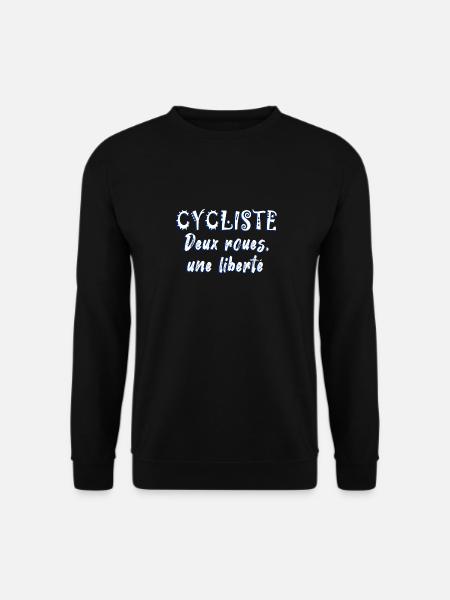 Bicycle Two-Wheeled Bicycle Freedom - Unisex Sweatshirt - black