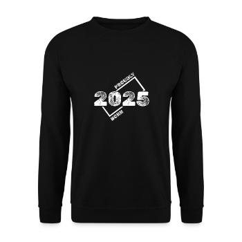 2025 - Unisex Pullover - Schwarz - Vorne - Alina (178cm) & Michal (187cm)