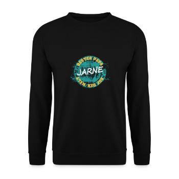 Father's Day Jarne - Unisex Sweatshirt - black - Front - Alina (178cm) & Michal (187cm)