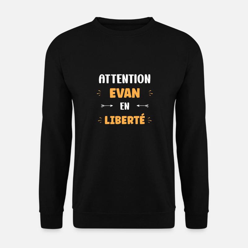 Evan - Sweat-shirt Unisexe - noir