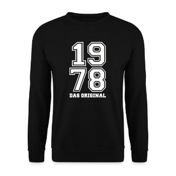1978 das Original! - Unisex Pullover - Schwarz - Vorne - Alina (178cm) & Michal (187cm)