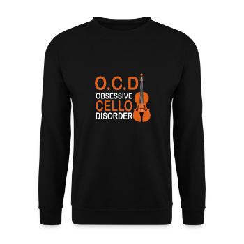 Trouble obsessionnel du violoncelle TOC - Sweat-shirt Unisexe - noir - Devant - Alina (178cm) & Michal (187cm)
